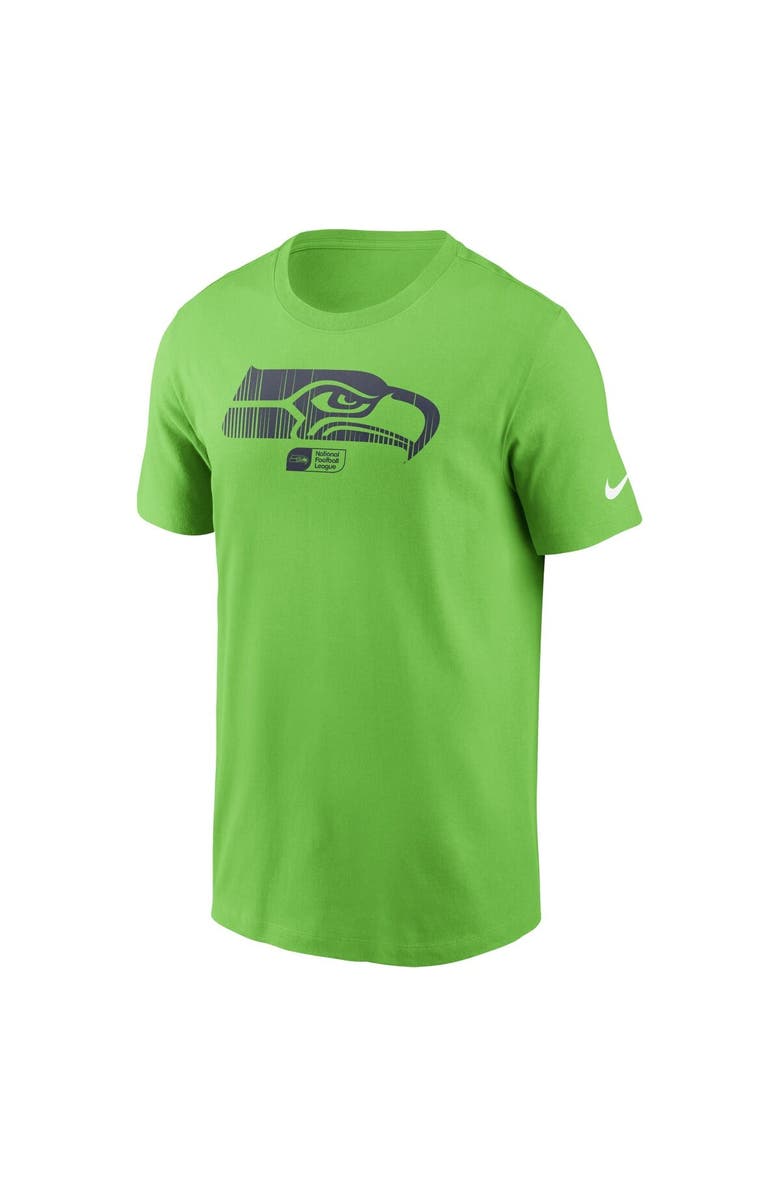 Nike Men's Nike Neon Green Seattle Seahawks Faded Essential T-Shirt, Alternate, color, Neon Green