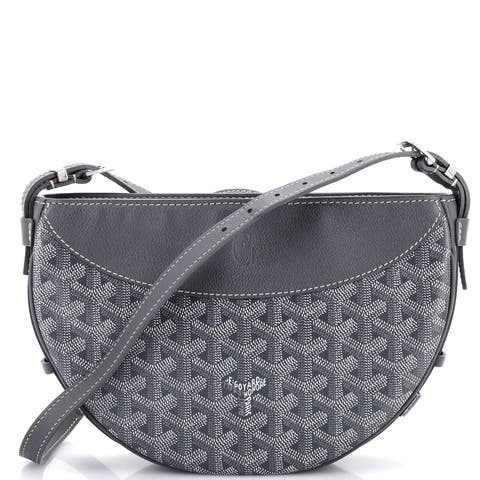 Hirondelle Shoulder Bag Coated Canvas and Leather