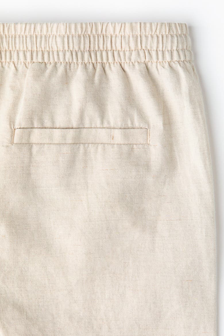 Regular Fit Linen-blend Shorts, Alternate, color, Light beige
