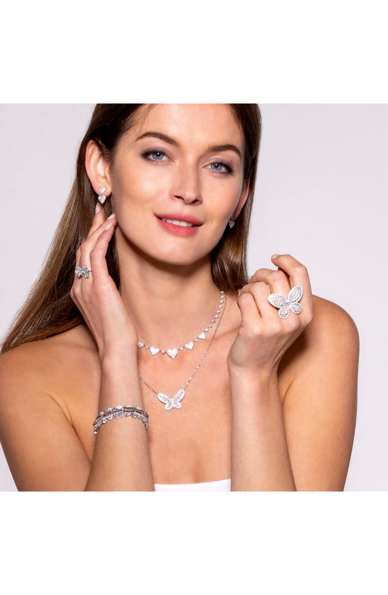 Anna Zuckerman Olivia Butterfly Ring, Alternate, color, Platinum