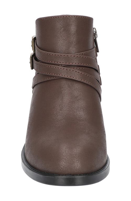 Easy Street Kory Bootie In Brown Matte