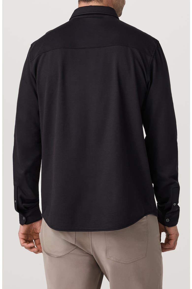 Classic Fit Oxford Piqué Button-Up Shirt, Alternate, color, BLACK