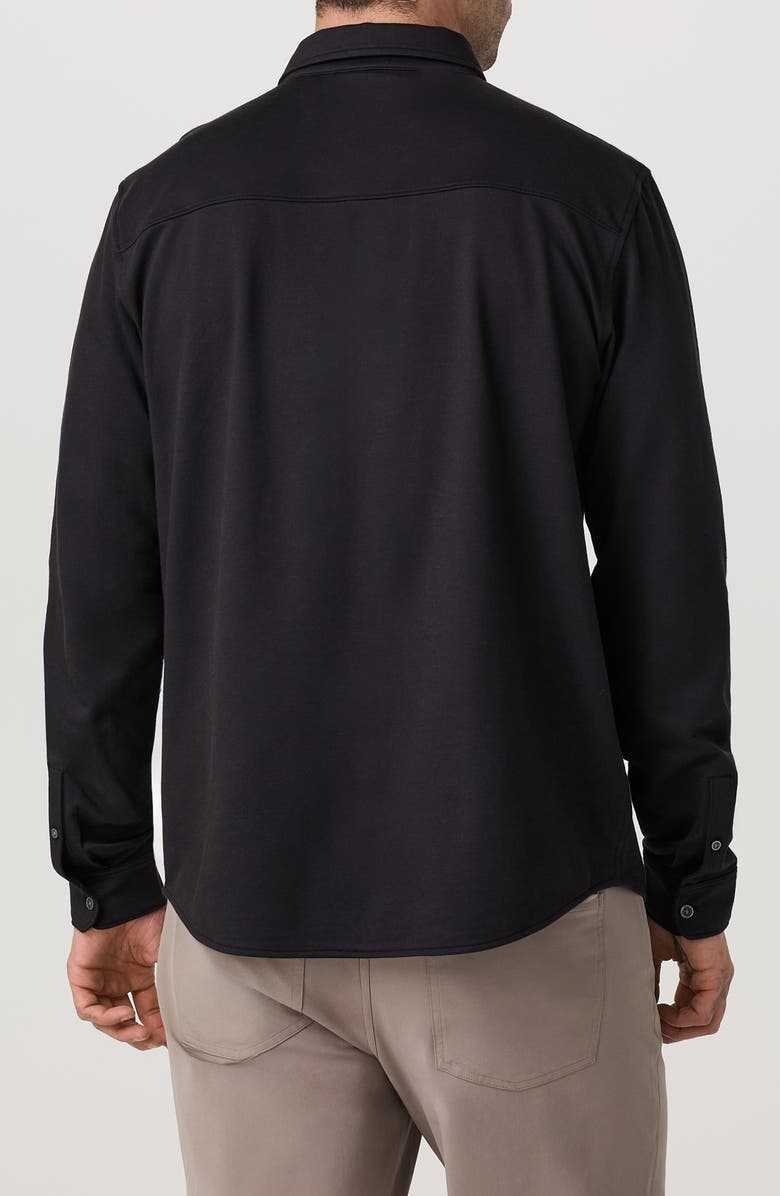 Vuori Classic Fit Oxford Piqué Button-Up Shirt, Alternate, color, Black