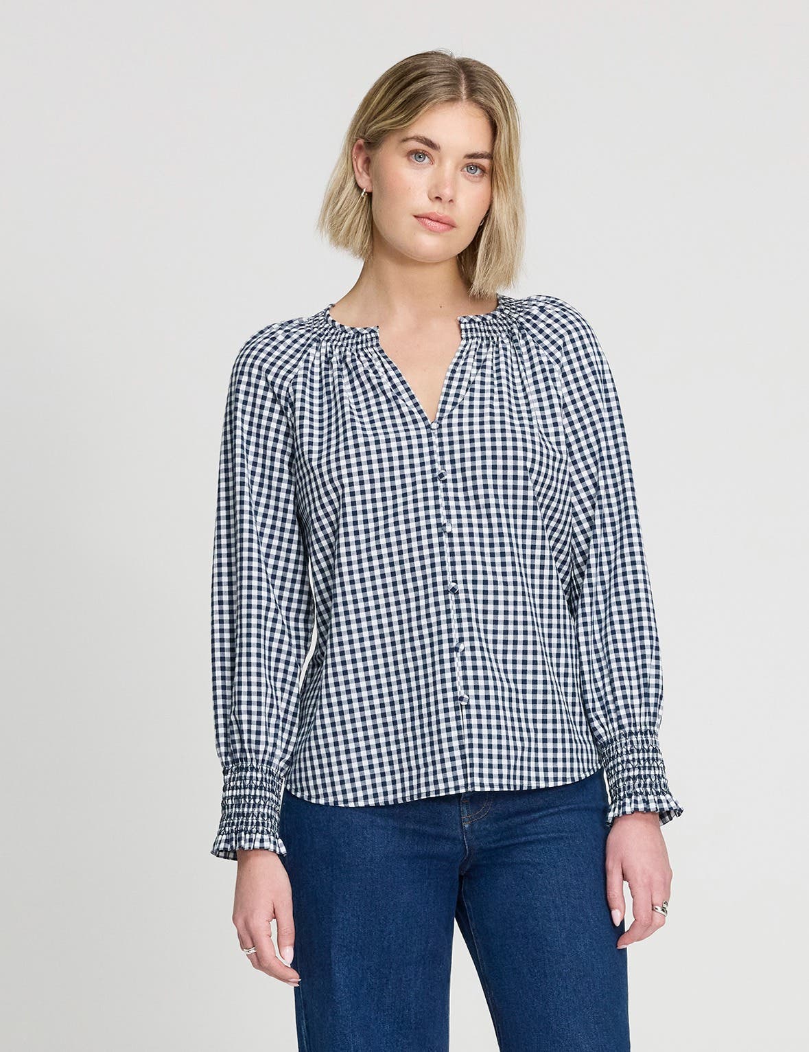 selected Navy Gingham