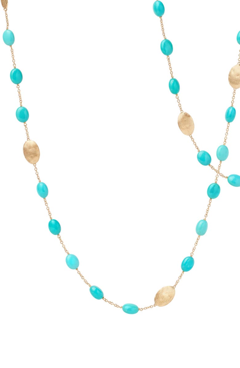 Marco Bicego Siviglia Turquoise Long Station Necklace, Main, color,