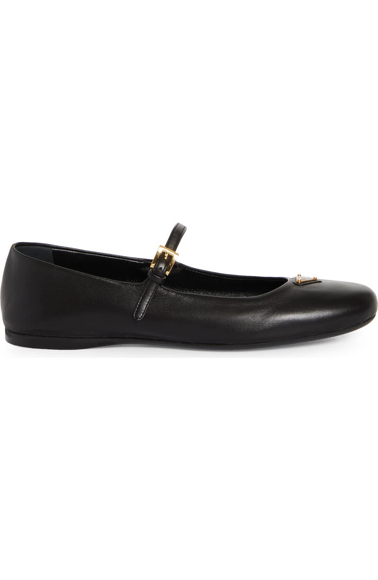 Prada Ballerina Mary Jane, Alternate, color, Black