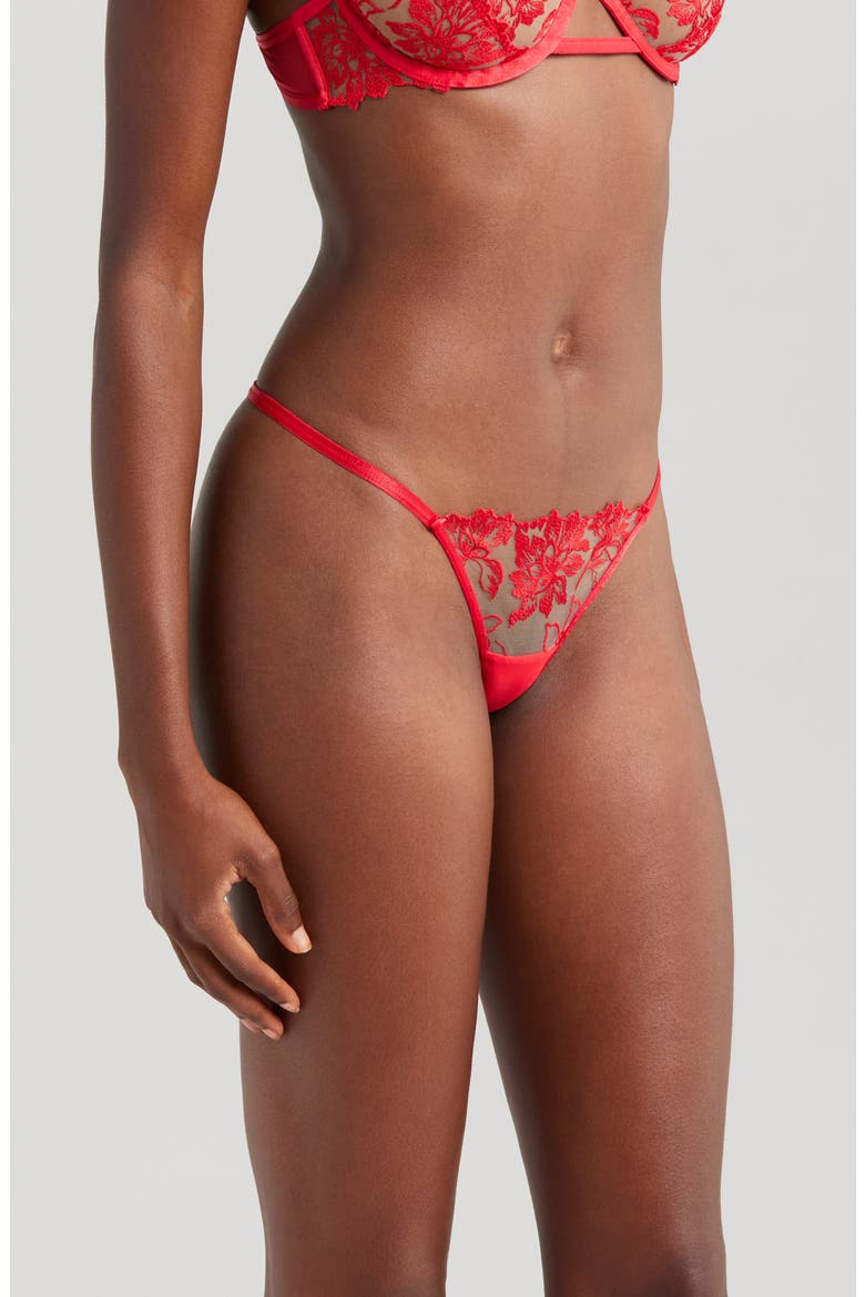 Samara Thong, Alternate, color, RED/ SHEER
