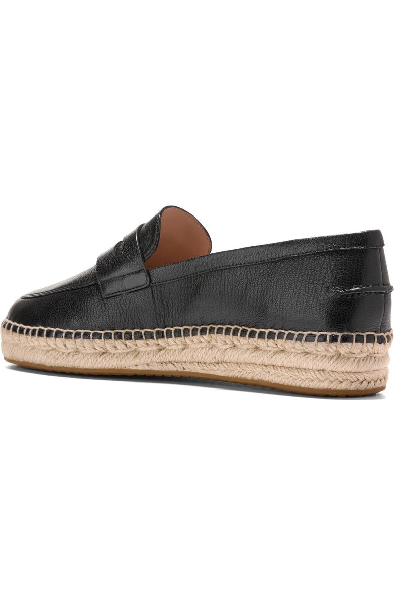 Cole Haan Livvy Espadrille Penny Loafer, Alternate, color, Black Leather