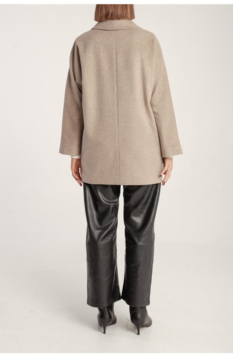 1982 Cashmere Double Breasted Short Coat, Alternate, color, Natural Brown