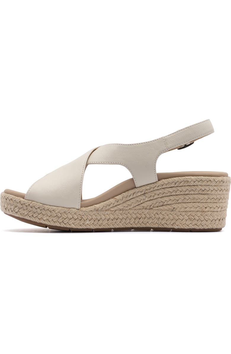ABEO Riviera Cross Sandal, Alternate, color, Off White Leather - Regular