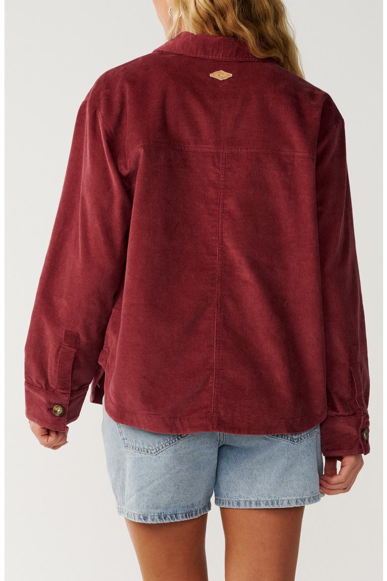 Keepsakes Washed Corduroy Shirt, Alternate, color, DARK PLUM