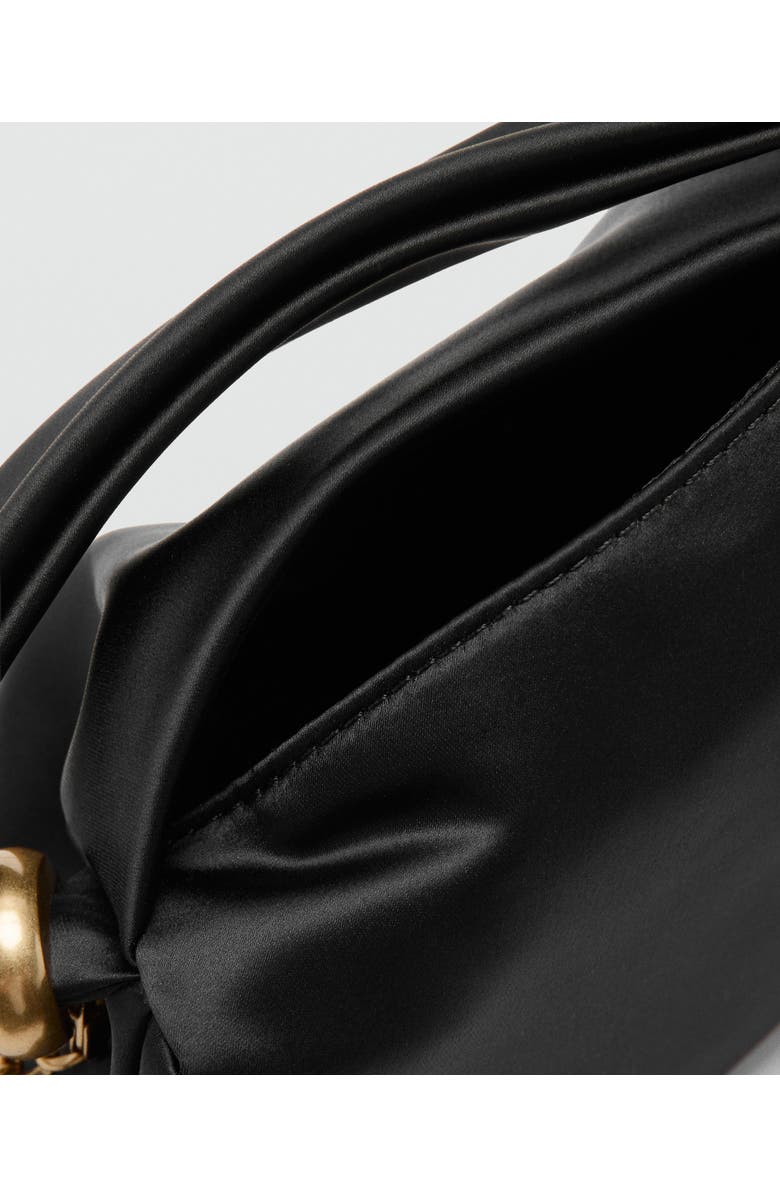 MANGO Satin Top Handle Bag, Alternate, color,