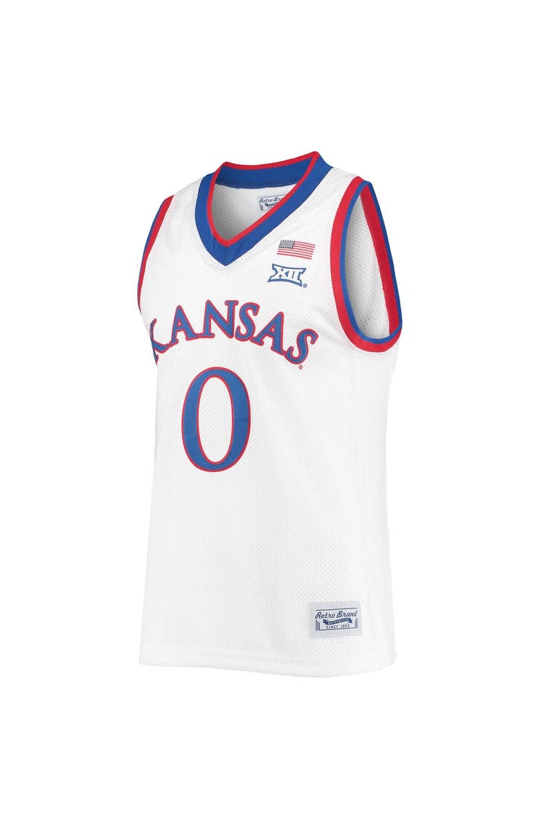 Retro Brand Men's Original Retro Brand Frank Mason III White Kansas Jayhawks Commemorative Classic Basketball Jersey, Alternate, color, 