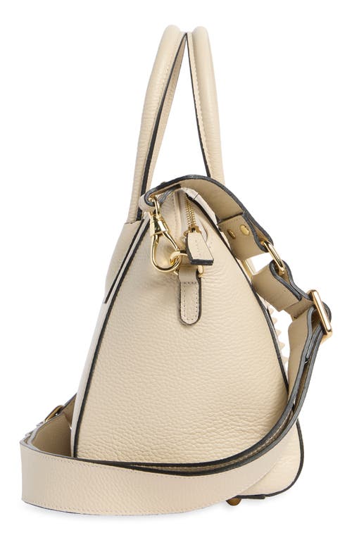 Valentino By Mario Valentino Minimi Vlogo Leather Shoulder Bag In White