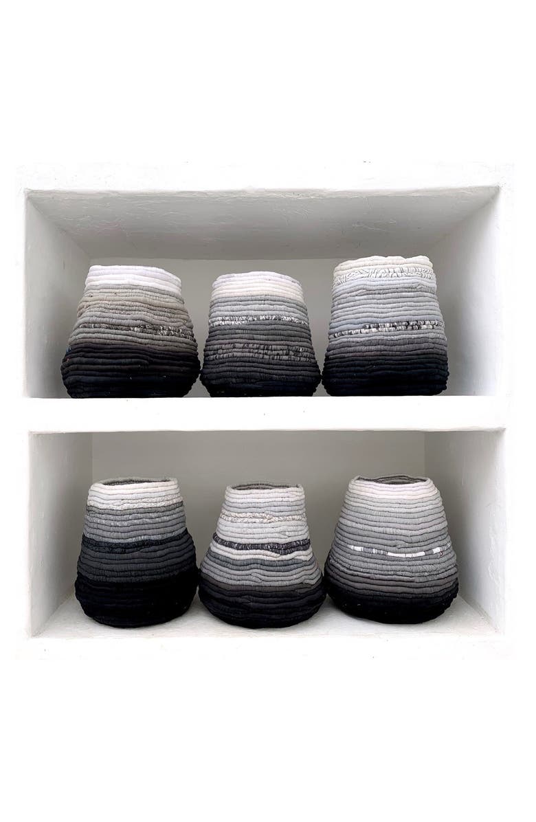 Little Ndaba Ngongo Pot, Alternate, color, White/Black