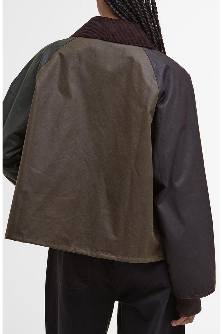 Arlene Water Repellent Waxed Jacket, Alternate, color, BEECH/ANCIENT TARTAN
