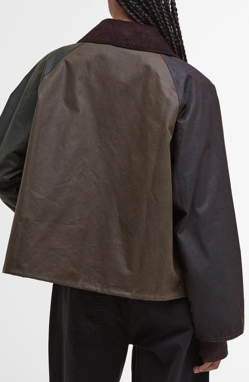 Barbour Arlene Water Repellent Waxed Jacket In Multi