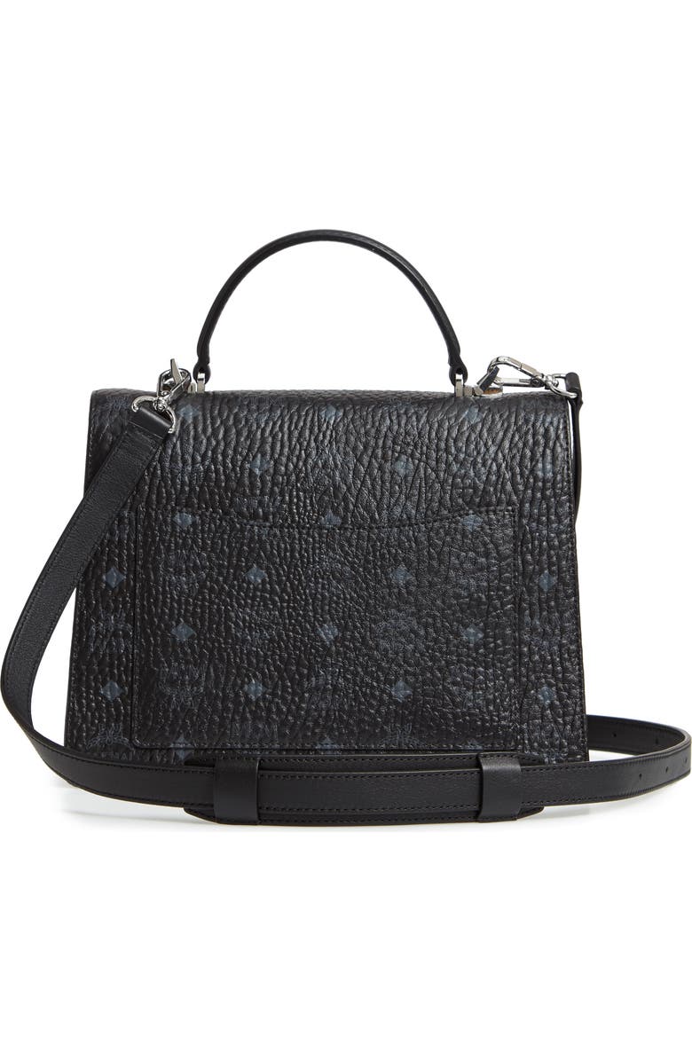 MCM Medium Patricia Visetos Coated Canvas Satchel, Alternate, color,