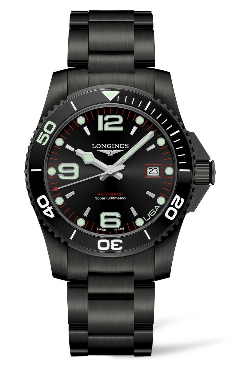 Longines HydroConquest Automatic Bracelet Watch, Main, color,