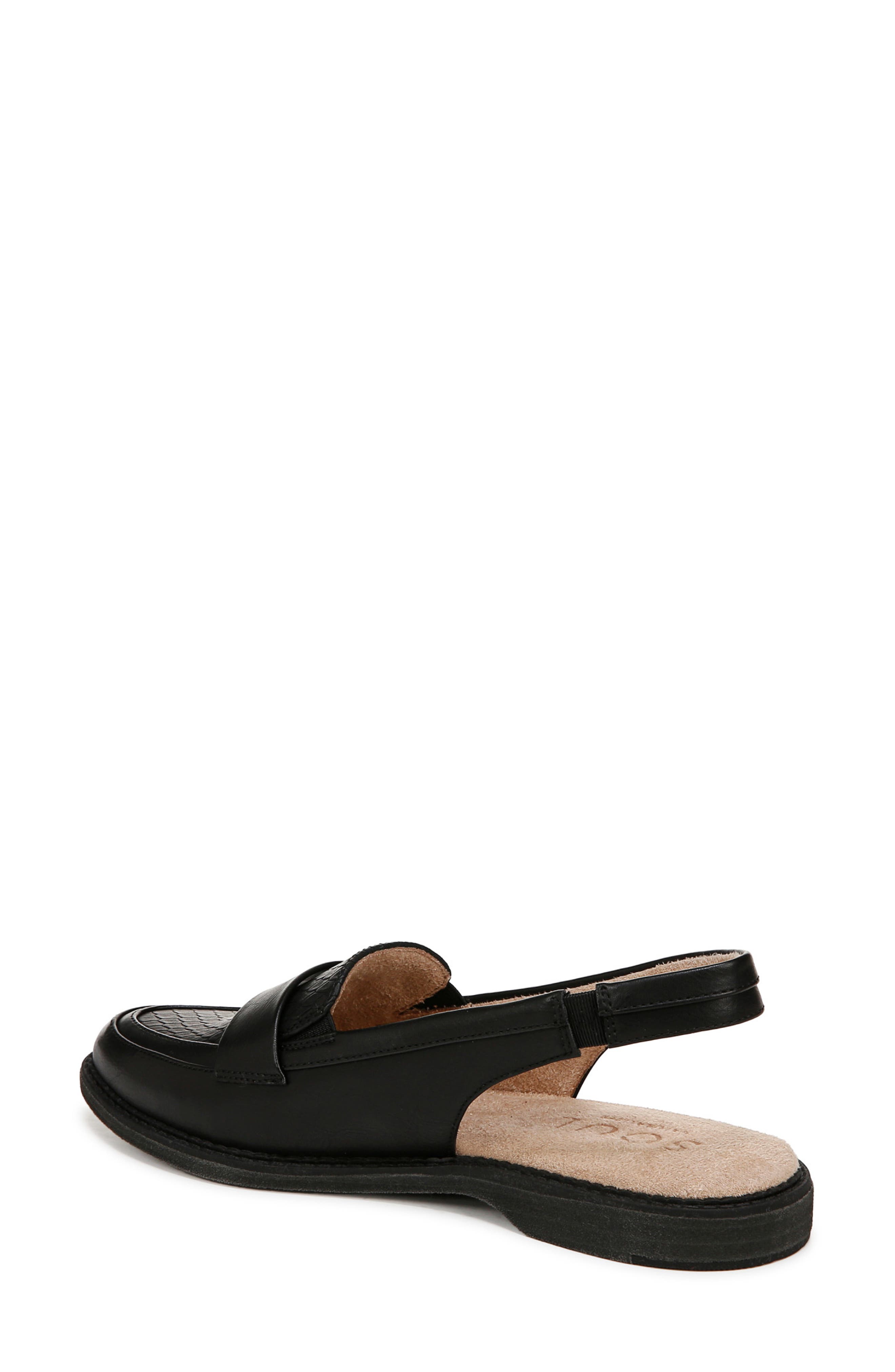 SOUL NATURALIZER Yeah Slingback Flat, Alternate, color, Black Faux Leather