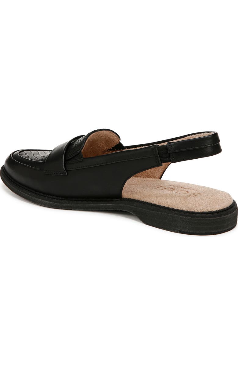 SOUL NATURALIZER Yeah Slingback Flat, Alternate, color, Black Faux Leather