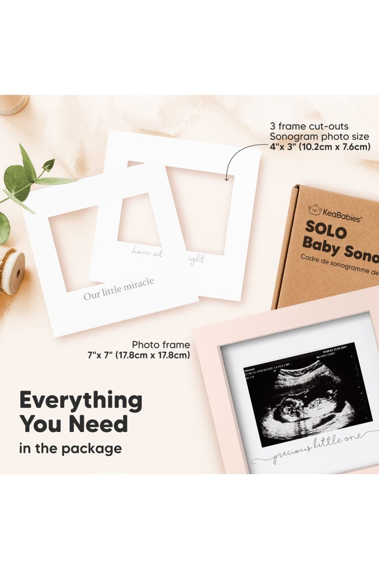 Solo Baby Sonogram Frame, Alternate, color, Petal Pink