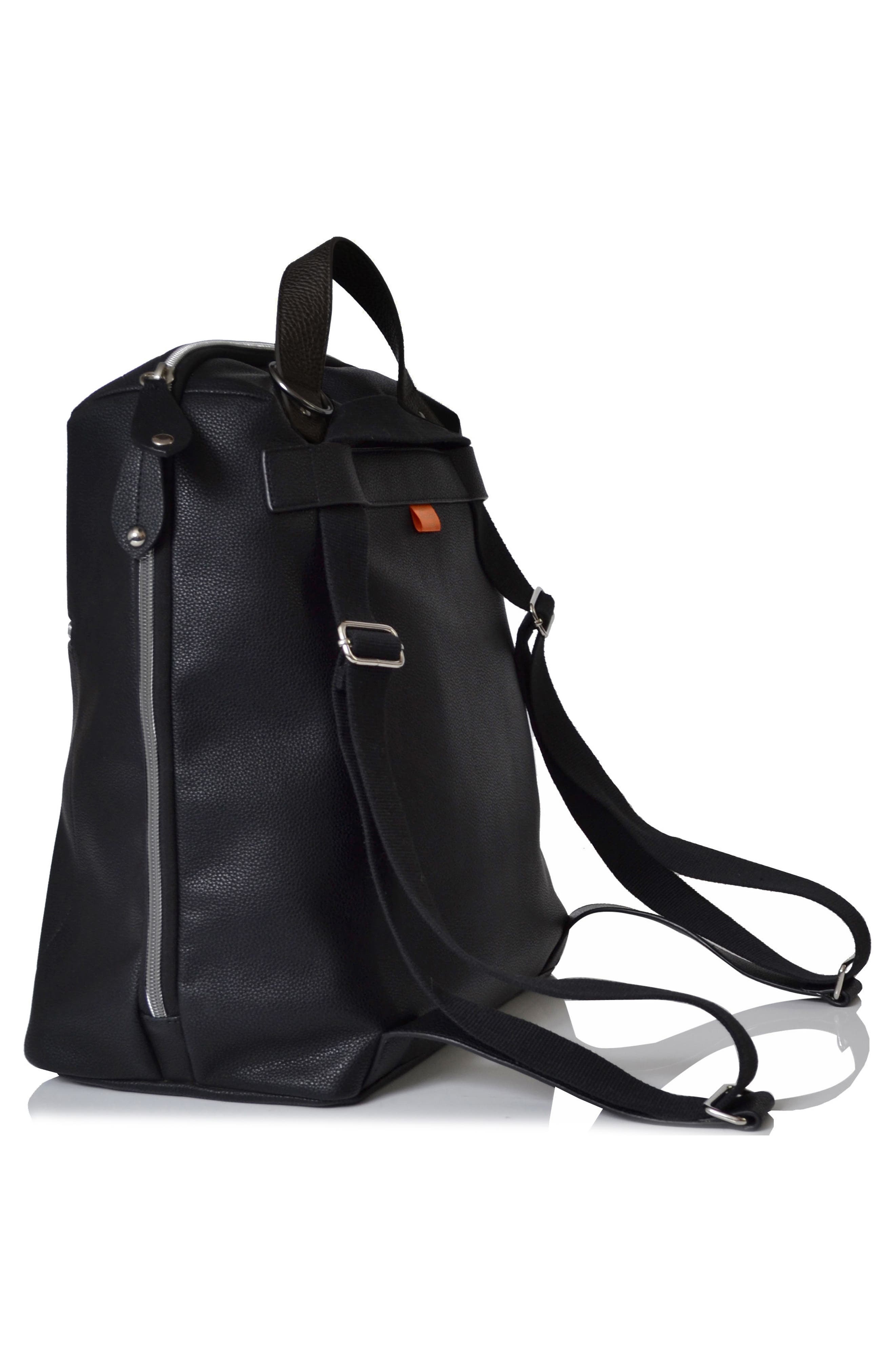 PacaPod Hartland Faux Leather Convertible Diaper Backpack, Alternate, color, 