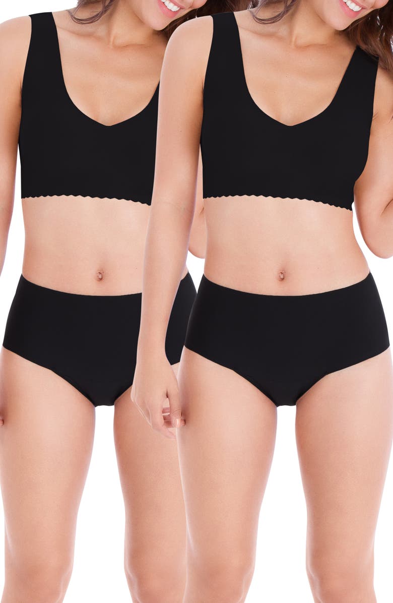 Belly Bandit<sup>®</sup> Mother Tucker<sup>®</sup> 2-Pack Leak-Resistant Smoothing Panties, Main, color, 