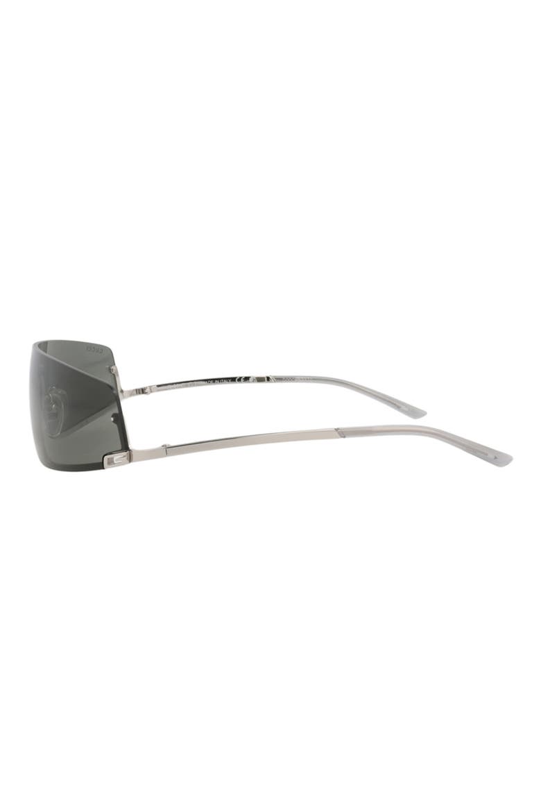 52mm Rectangular Sunglasses, Alternate, color, SILVER SILVER GREY