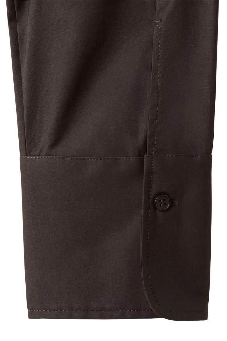Slim Fit Stretch Poplin Button-Up Shirt, Alternate, color, BROWN