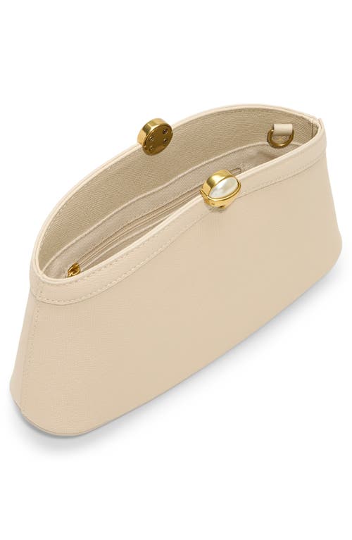 Ted Baker London Aster Leather Clutch In White