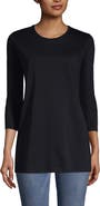 Lands' End 3/4 Sleeve Cotton Supima Tunic