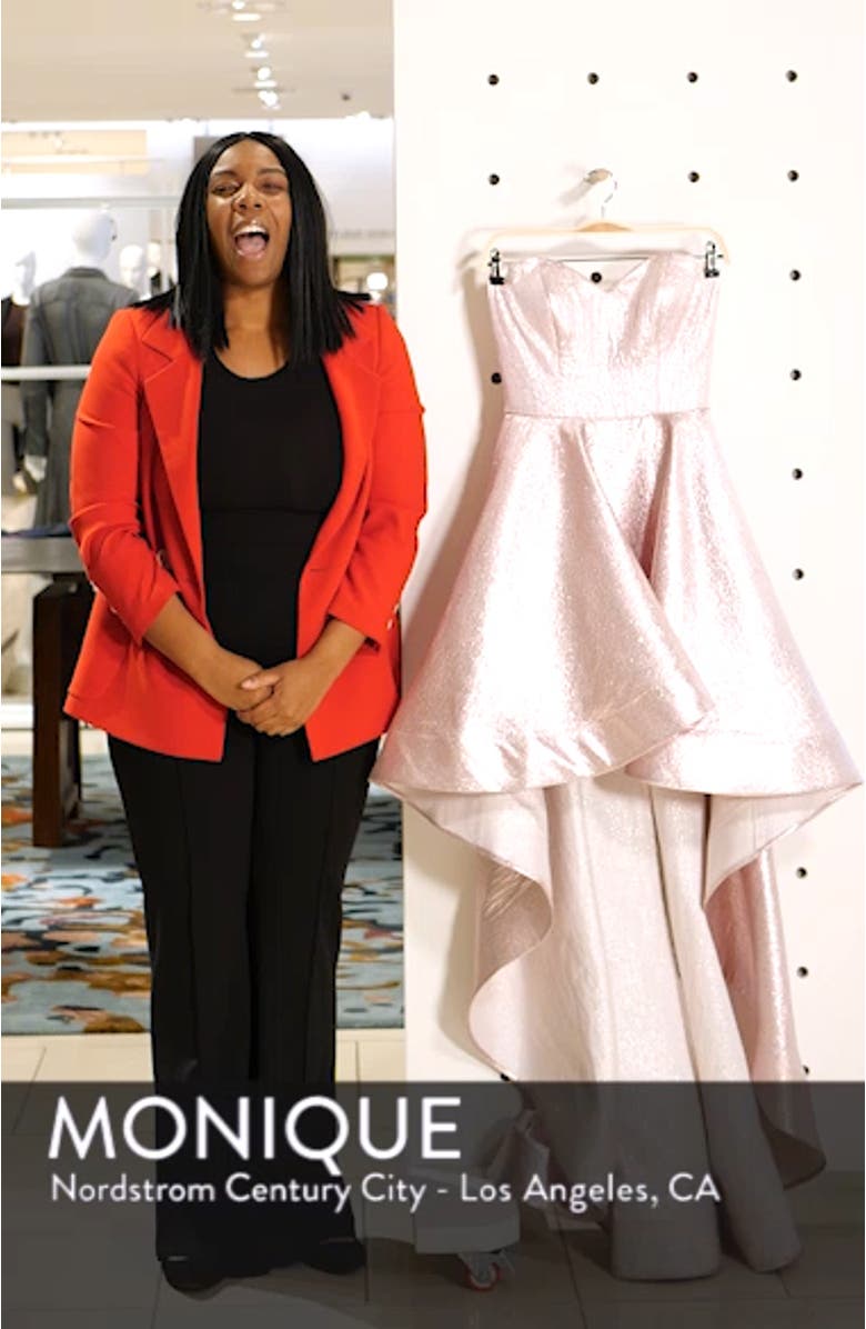 Strapless High/Low Gown, sales video thumbnail