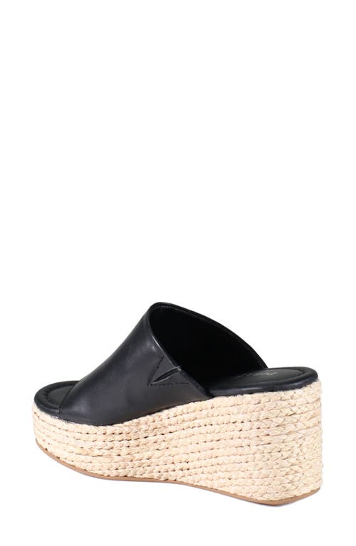 Diba True Go Getter Espadrille Platform Wedge Sandal In Black