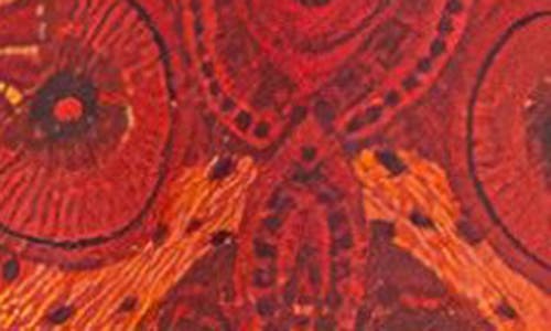 Kahindo Maputo Coat Red & Cream In Red