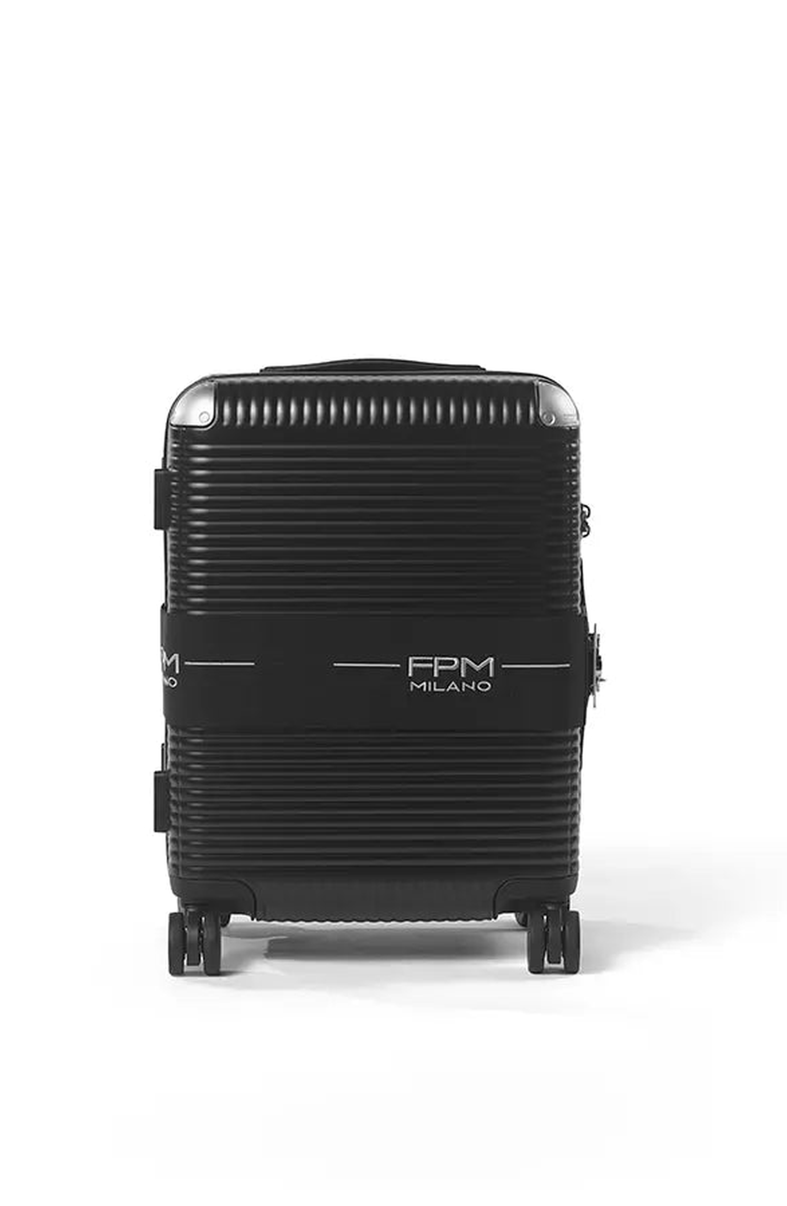 FPM - Fabbrica Pelletterie Milano - US Bank Zip Deluxe Spinner 55S Suitcase, Alternate, color, Eclipse Black