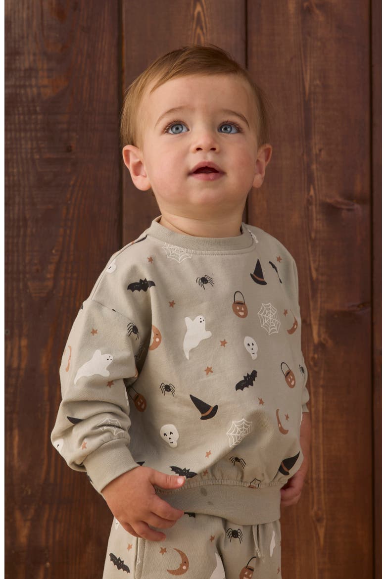 Kids' Relaxed Fleece Sweatshirt, Alternate, color, PEWTER