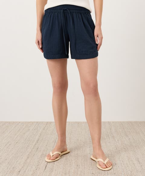 Organic Cotton Coastal Double Gauze Shorts