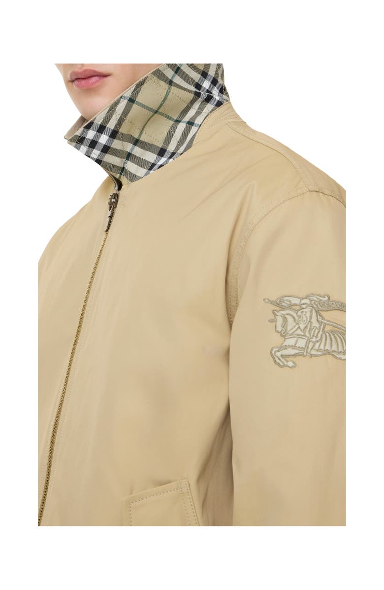 Burberry Gabardine Jacket, Alternate, color, Dune Beige
