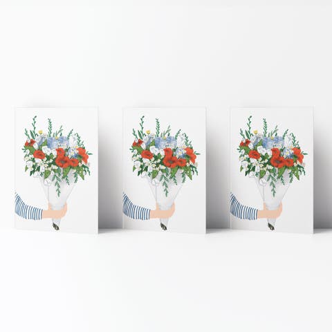 Everyday Greeting Card Pack (3ct) "Summer Bouquet"