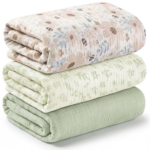 3-Pack Lyra Muslin Swaddle Blankets