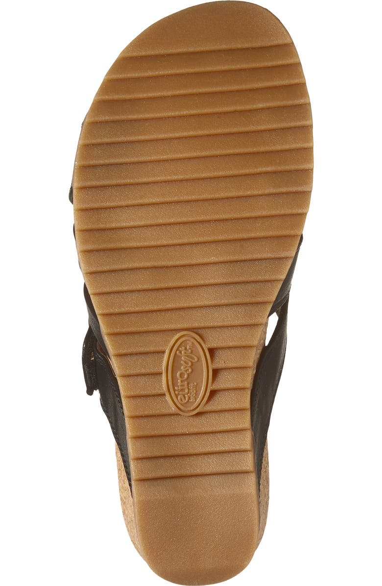 EUROSOFT Buckle Wedge Sandal, Alternate, color, Black
