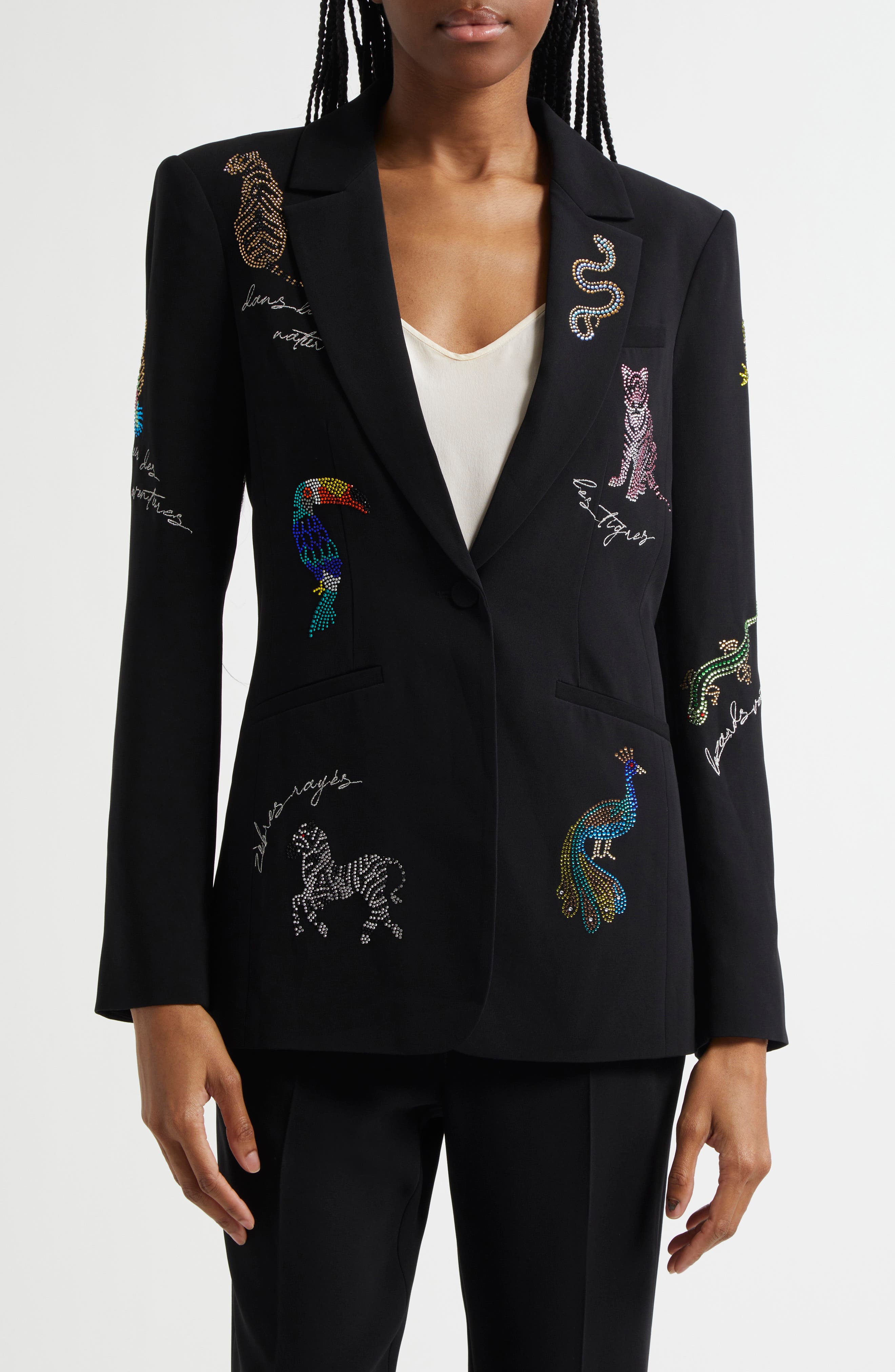 Karlie Bead Detail Blazer