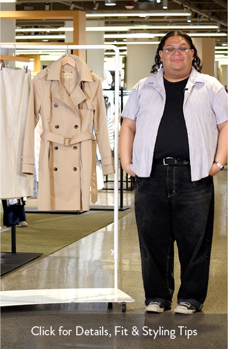 Classic Double Breasted Hooded Trench Coat, sales video thumbnail