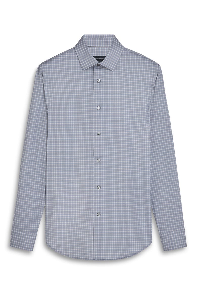 James OoohCotton® Check Print Button-Up Shirt, Alternate, color, CEMENT