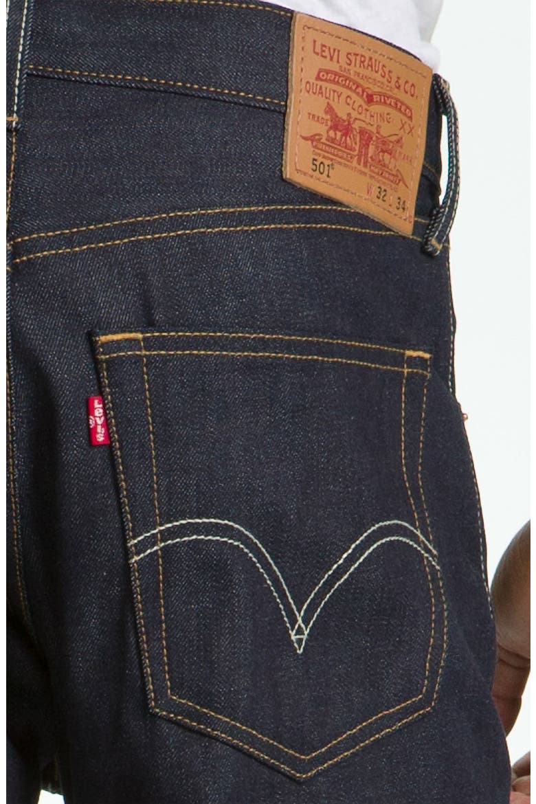 '501®' Straight Leg Jeans, Alternate, color, RIGID SELVEDGE