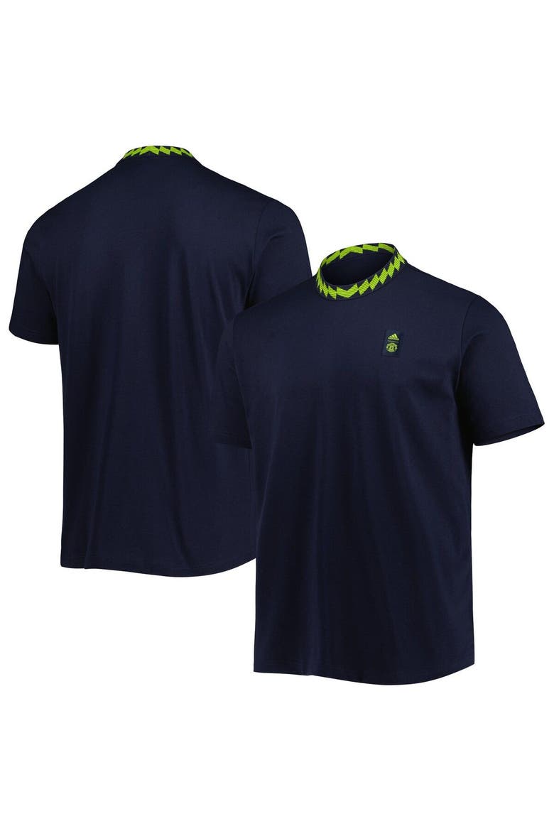 Men's adidas Navy Manchester United Lifestyle T-Shirt, Main, color, Navy