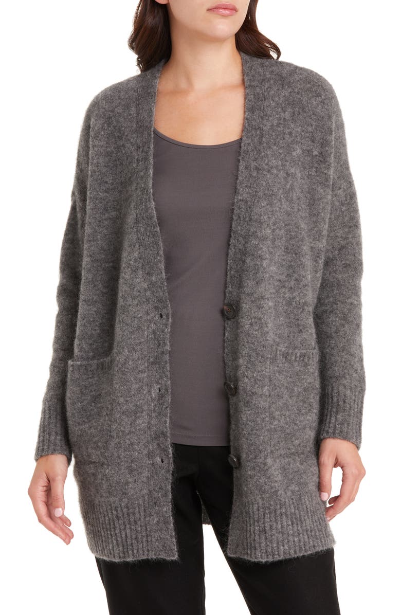 Eileen Fisher V-Neck Cardigan, Alternate, color,