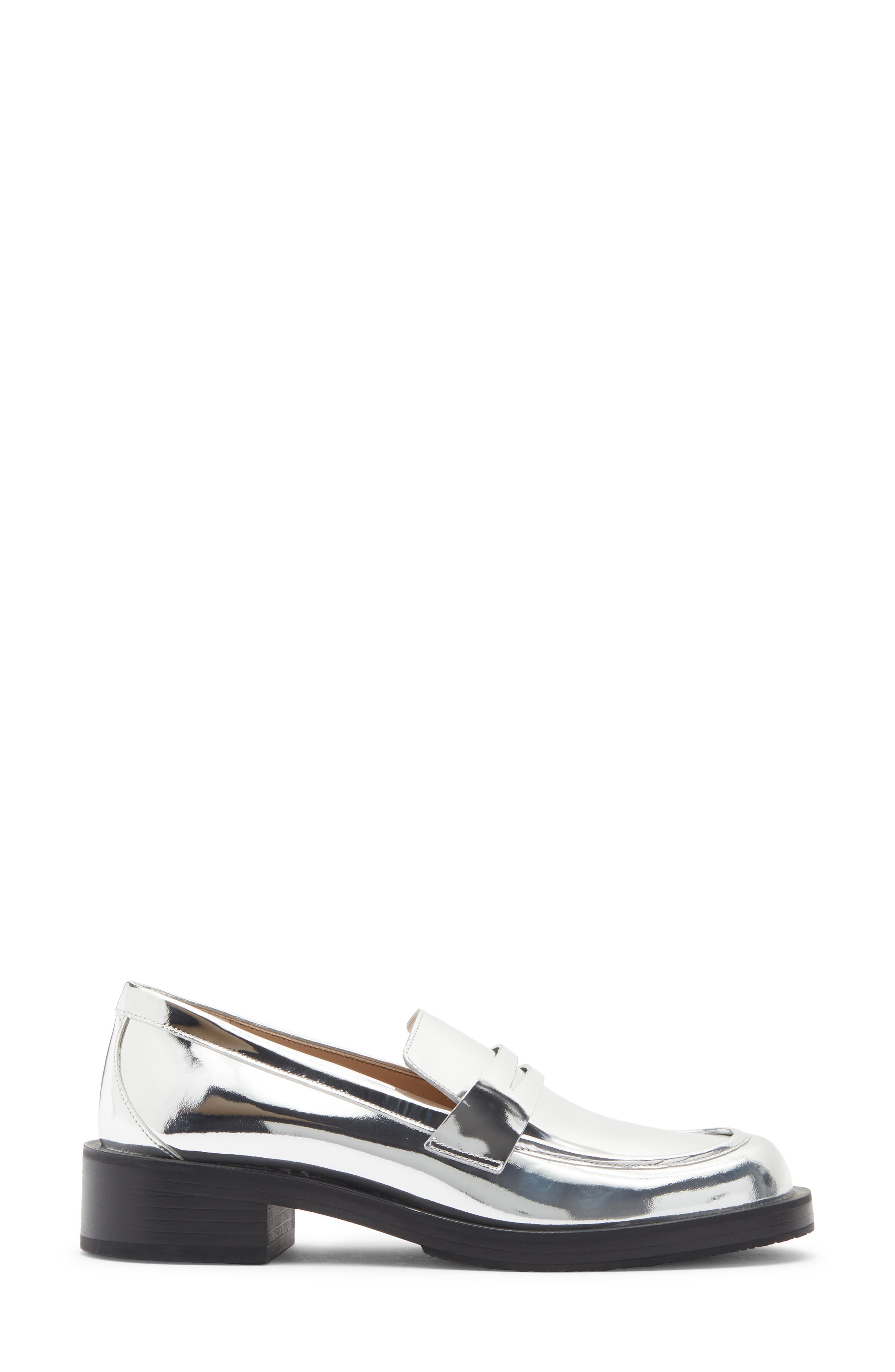 Palmer Bold Loafer, Alternate, color, SILVER