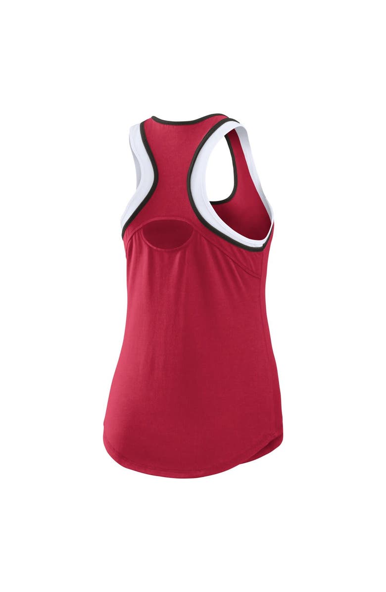 WEAR by Erin Andrews Women's WEAR by Erin Andrews Cardinal USC Trojans Open Hole Razorback Tank Top, Alternate, color, 